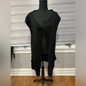 august silk Black Cardigan Sweater